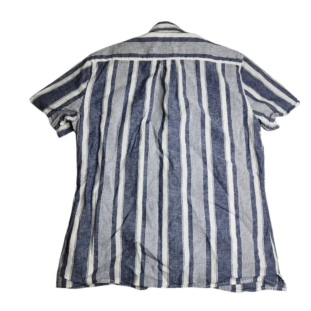 Barbour Stonebay Regular Short Sleeved Striped Shirt Cotton Men's Size Small - Picture 2 of 8